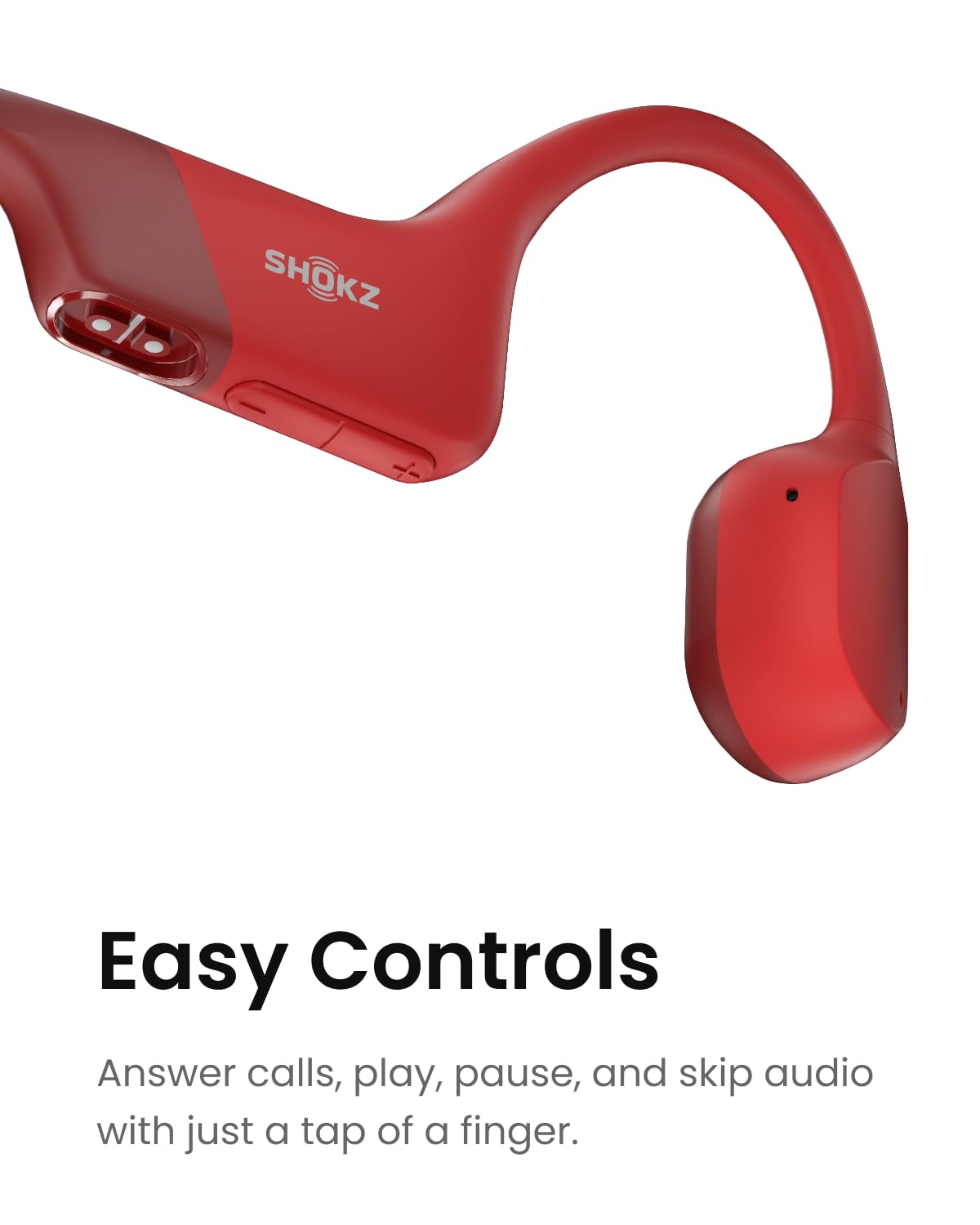 SHOKZ OpenRun (AfterShokz Aeropex) Open-Ear Bluetooth Bone Conduction Sports Headphones - Sweatproof Wireless Headset for Running, Cycling & Workouts - Built-in Mic, Lightweight Headband - Perfect for Gym, Jogging & Outdoor Activities