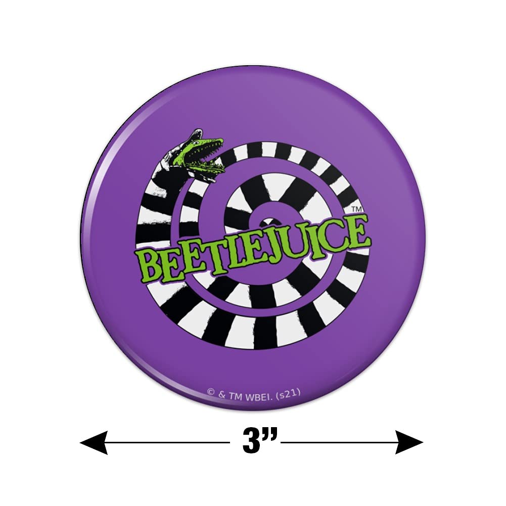 Beetlejuice Sandworm Logo Refrigerator Magnet - Funny Kitchen Accessories for Fridge, Lockers & Office - Perfect for Movie Fans & Home Decor