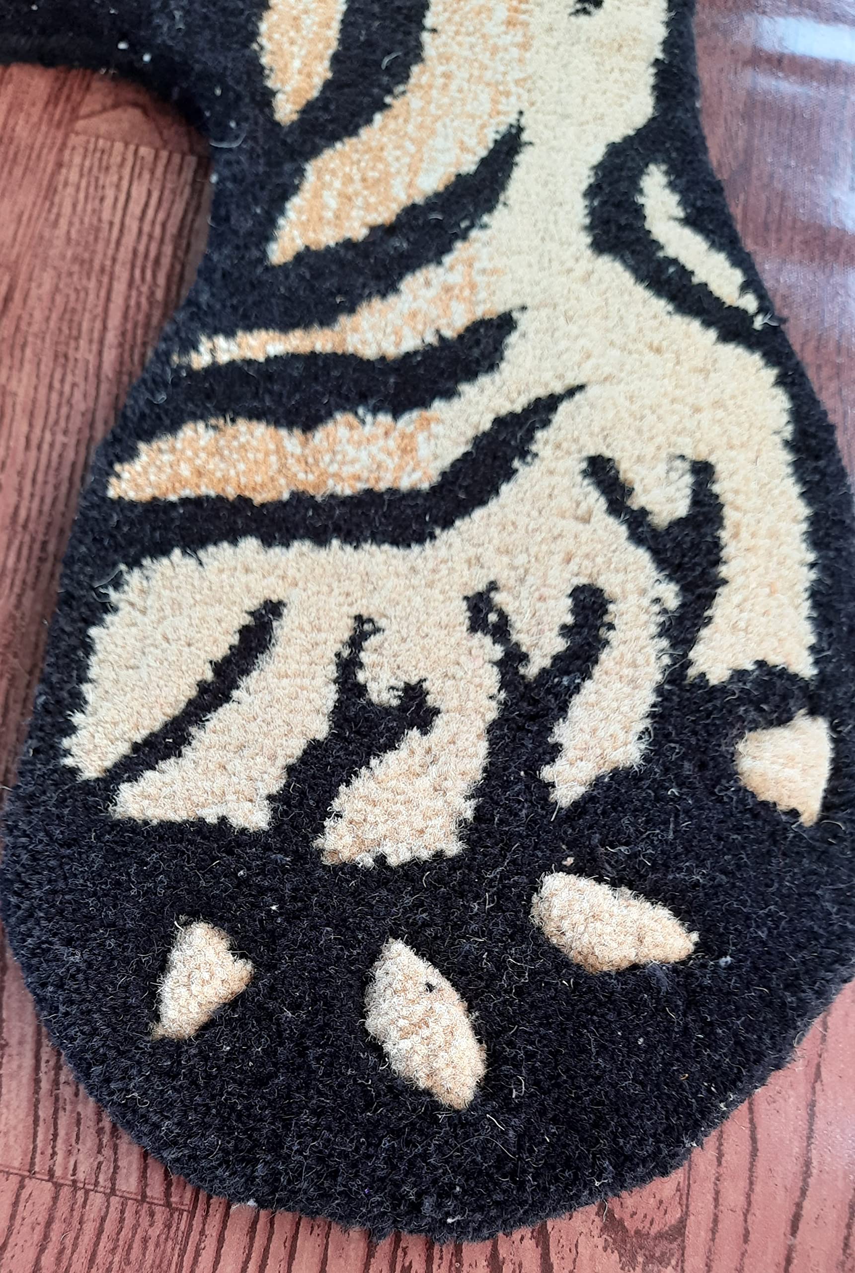 Handmade 100% Wool Tibetan Tiger Skin Pattern Rug 3x5 ft - Tufted Animal Print Carpet for Living Room, Bedroom & Home Decor | Boho Chic, Luxury Floor Mat for Cozy Spaces