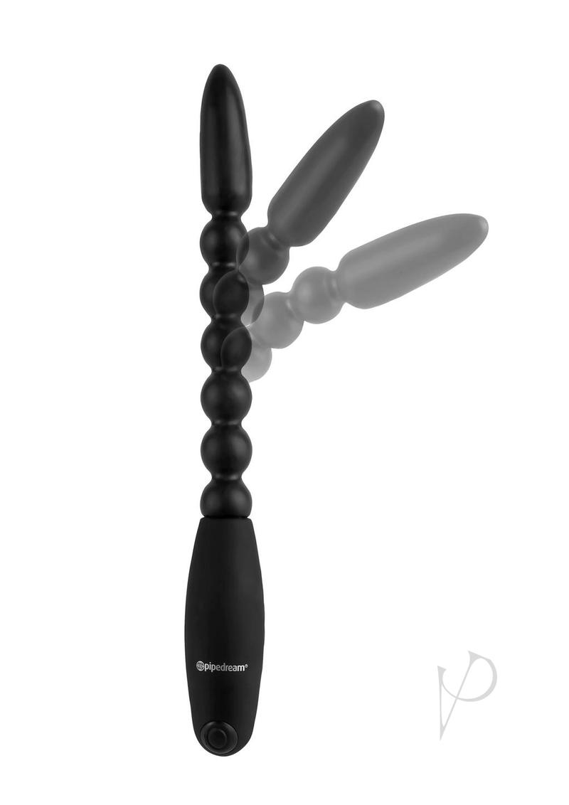 Anal Fantasy Collection Flexa Pleaser Power Beads - 7 Inch Waterproof Black Anal Beads for Couples & Solo Play - Perfect for Sensual Massage, Foreplay & Intimate Exploration