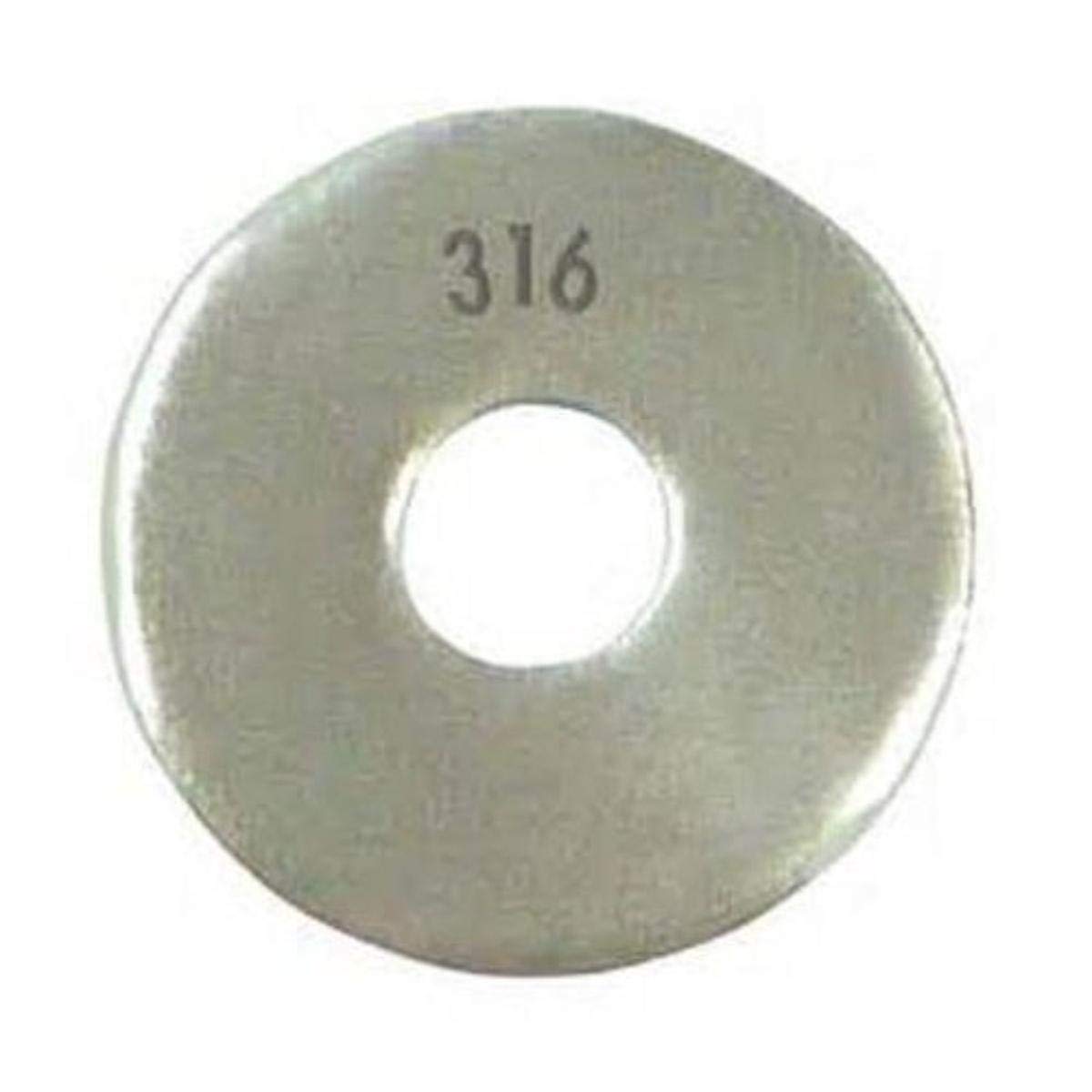 316 Stainless Steel Flat Washer, 1-1/4