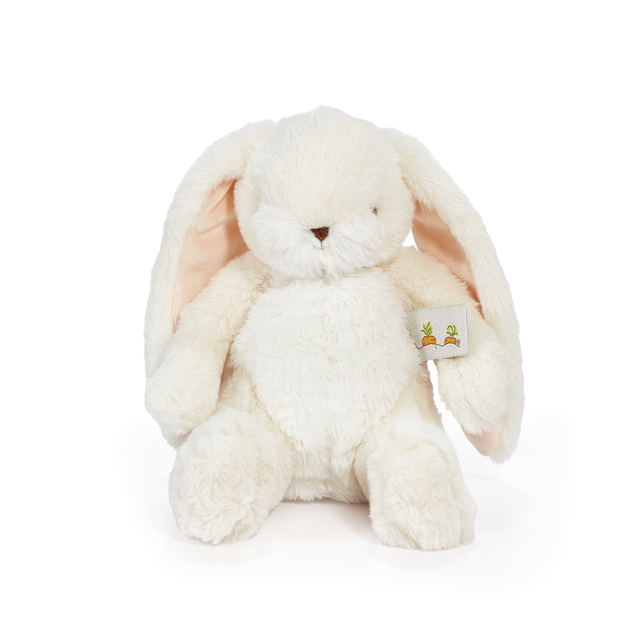 Wee Nibble 8 Cream Bunny Plush Toy - Soft Stuffed Animal for Kids & Collectors - Perfect for Easter Gifts, Nursery Decor, and Cuddling