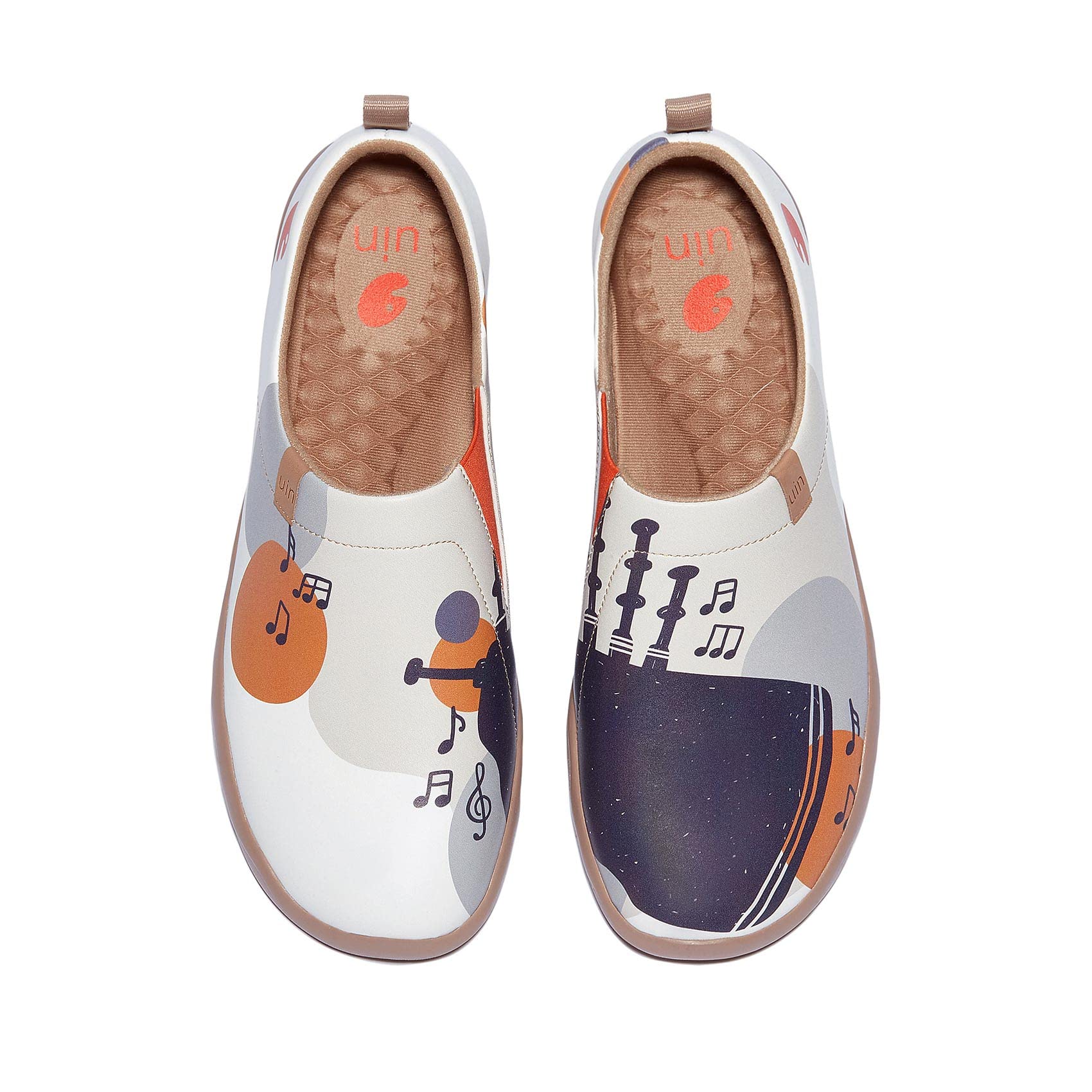UIN Men's Slip-On Walking Shoes - Lightweight Travel Loafers with Microfiber Comfort | Casual Sneakers for Travel, Work & Everyday Wear