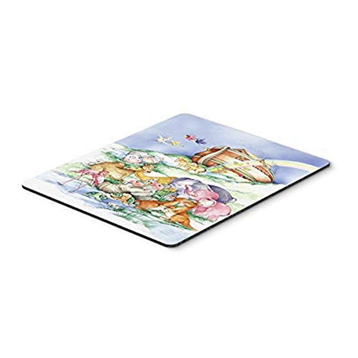 Noah's Ark Mouse Pad & Hot Pad - Large Washable Non-Slip Desk Mat for Home Office, Gaming, Computer & Laptop Use - Perfect Workstation Accessory for Comfort & Style