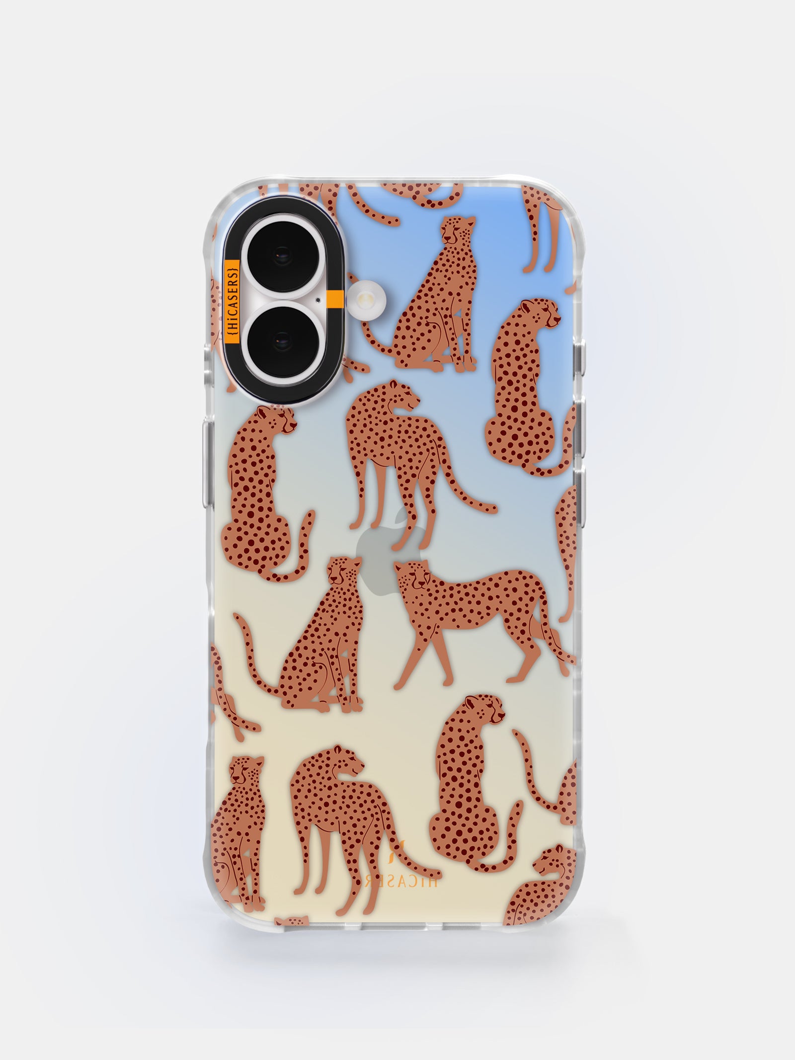 Cheetah Print Iridescent Phone Case - Brown | Stylish & Durable Protective Cover for iPhone & Android | Perfect for Everyday Use, Travel & Fashion Accessories