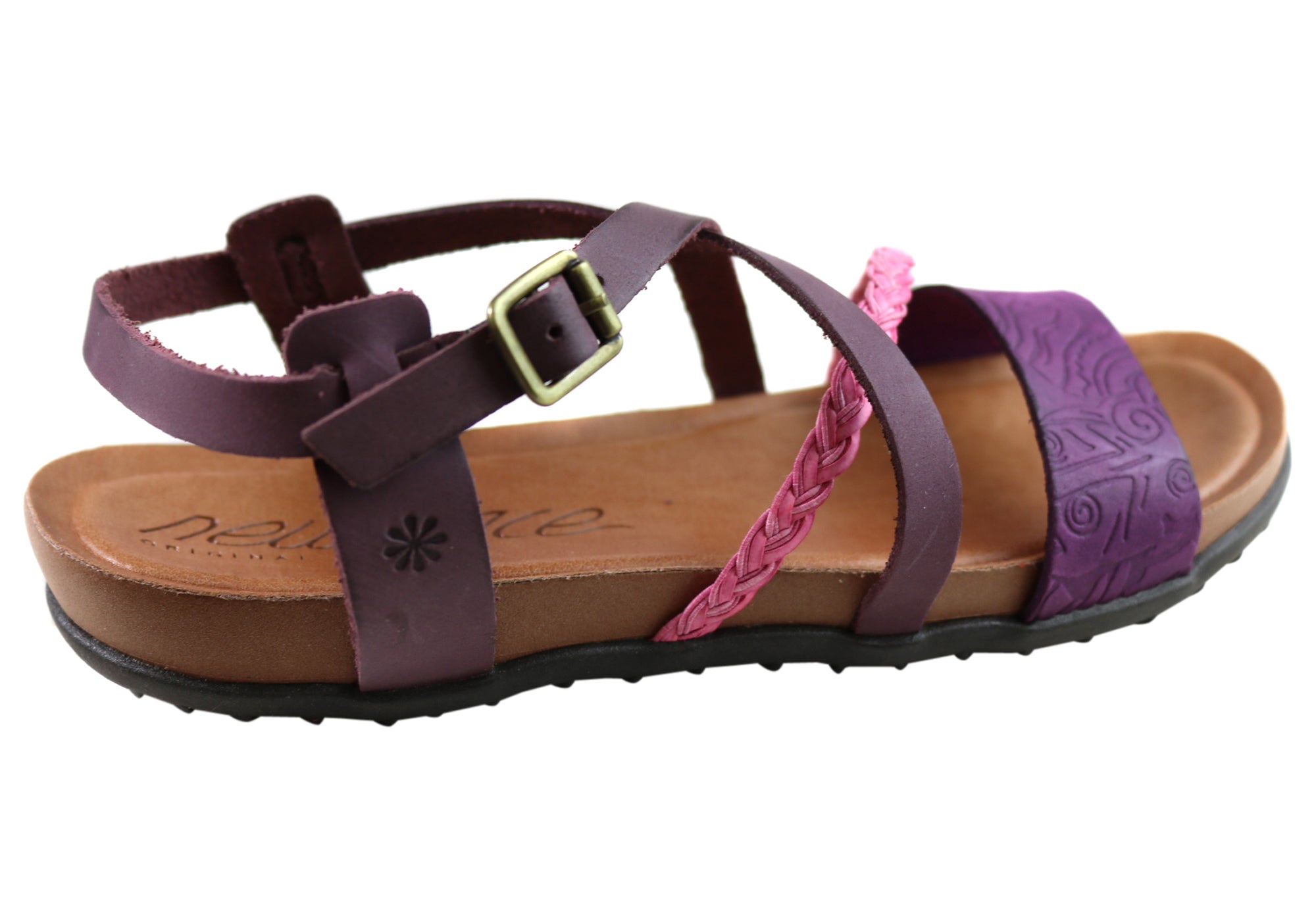Laurina Women's Comfortable Leather Sandals - Handmade in Brazil - Casual Summer Walking Shoes for Beach, Travel & Everyday Wear