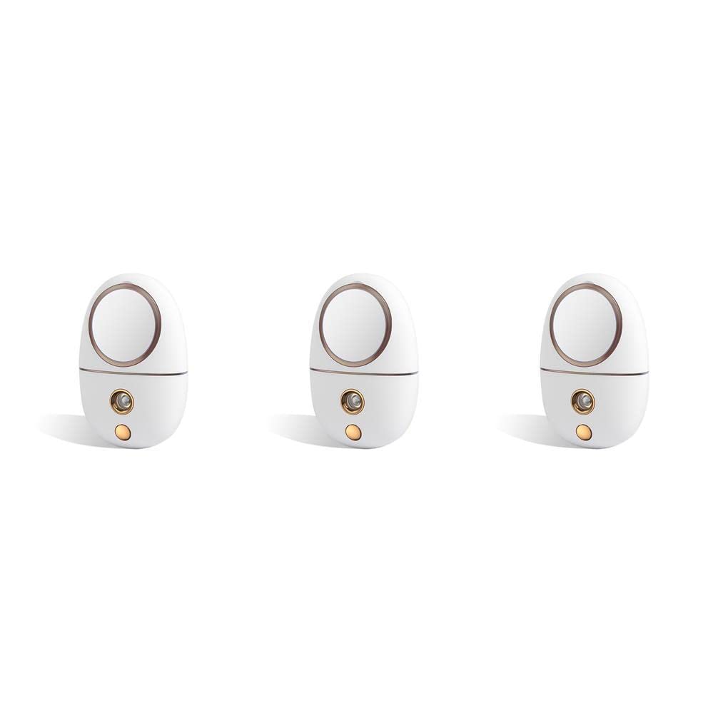 BOKIOESDE 3-Pack 35ML USB Humidifier & Mirror - Travel Essentials for Skincare & Hydration