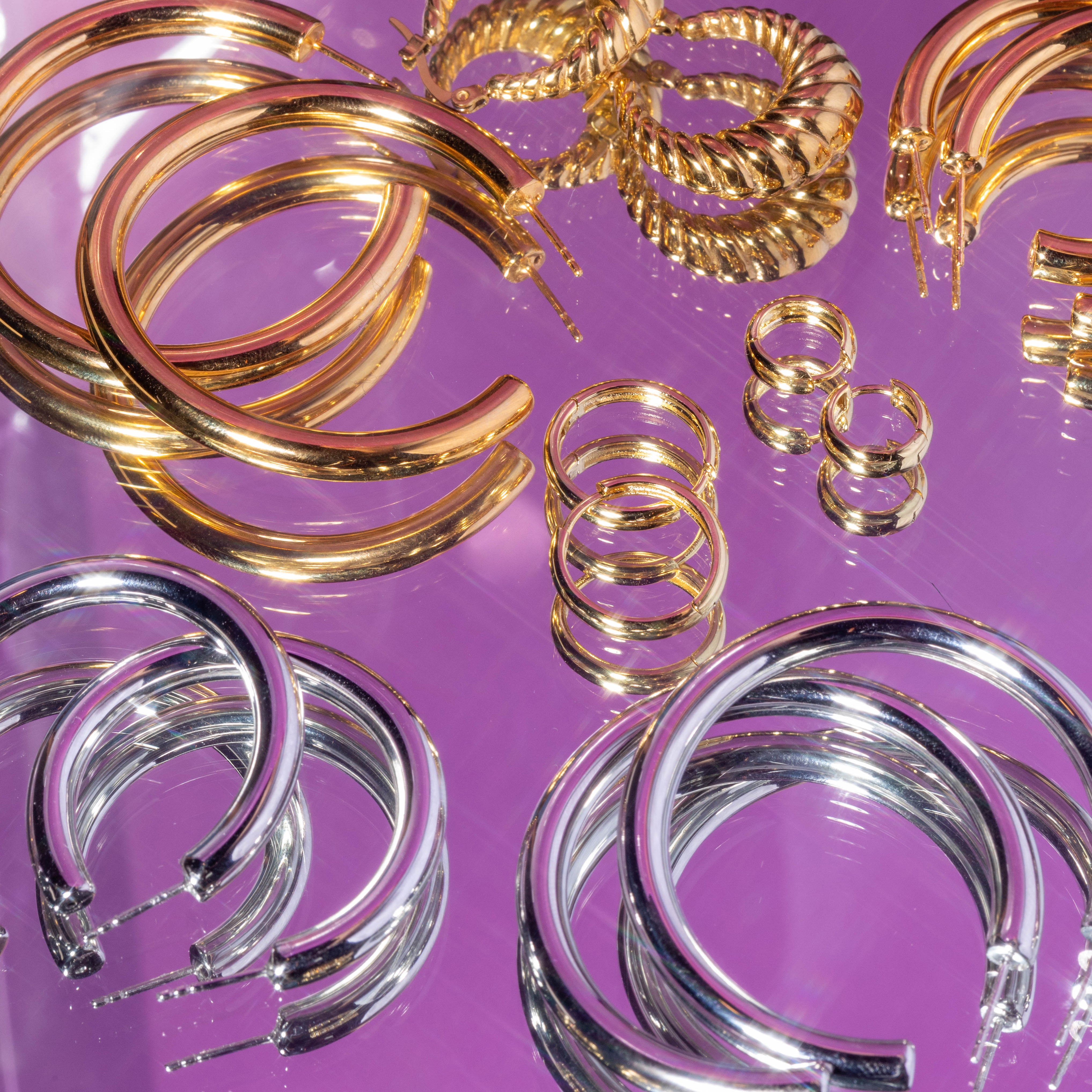 Chunky Huggie Hoops - Gold Plated Dainty Hoop Earrings for Women, Everyday Wear & Layering Jewelry (Perfect for Casual Outfits, Date Nights & Gifting)