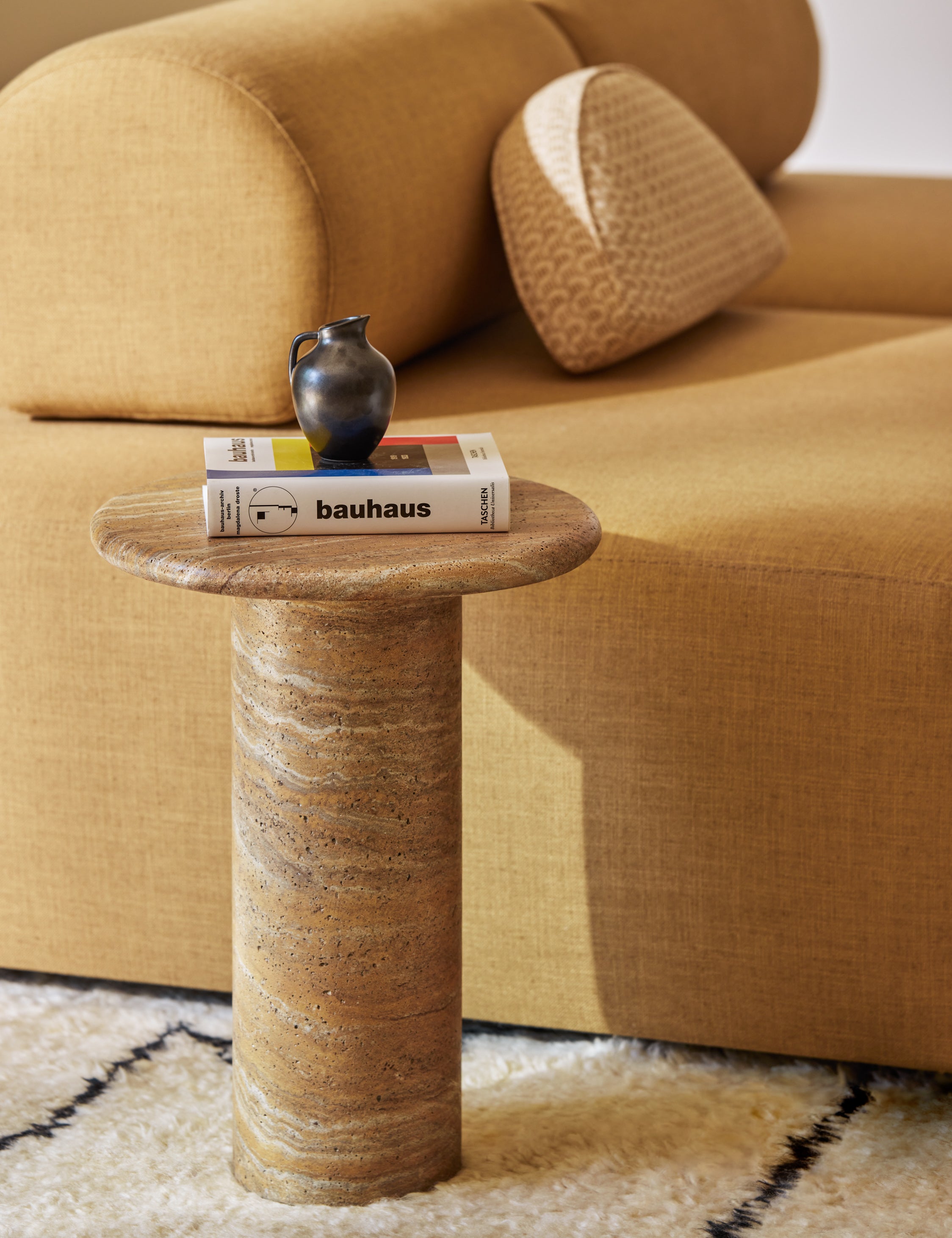 Mona Indoor Outdoor Drink Table - Portable Side Table for Coffee, Tea, and Beverages - Perfect for Patio, Garden, Poolside, and Living Room Use