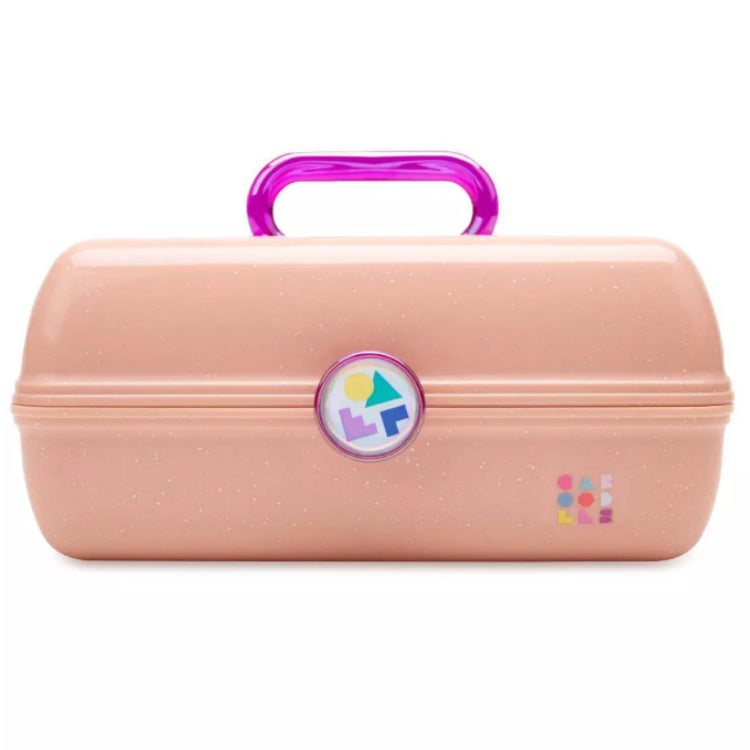 Caboodle On The Go Girl Makeup Organizer - Portable Cosmetic Case for Travel, School & Gym - Perfect for Teens & Women (Pink) | Compact Storage for Makeup Brushes, Lipsticks & Beauty Essentials