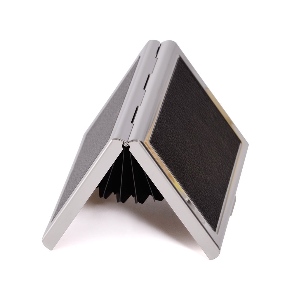 Premium RFID Blocking Metal Credit Card Holder - Slim Wallet for Men & Women - Business Card Case - Anti-Theft Protection (Black) | Perfect for Travel, Business & Everyday Use