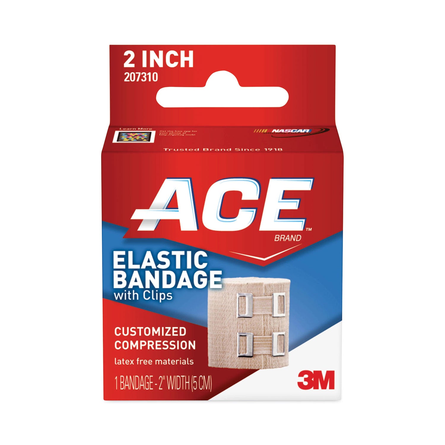 ACE™ Elastic Bandage with EZ Clips - 2 Pack (2 x 50) - Self-Adhesive Wrap for Sports Injuries, First Aid, Sprains & Recovery - Ideal for Athletes, Nurses & Home Use