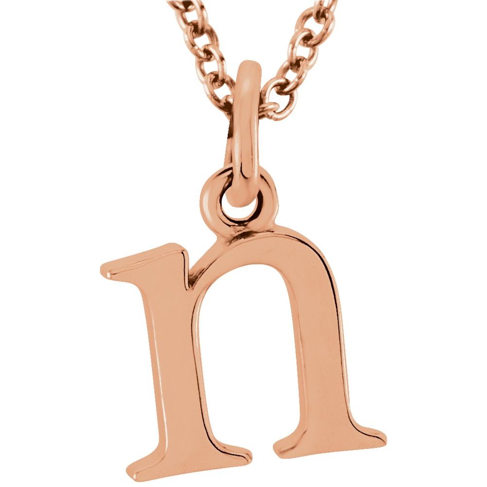 Elegant Gold Lowercase 'n' Initial Choker Necklace - Perfect for Gifts, Parties & Everyday Wear