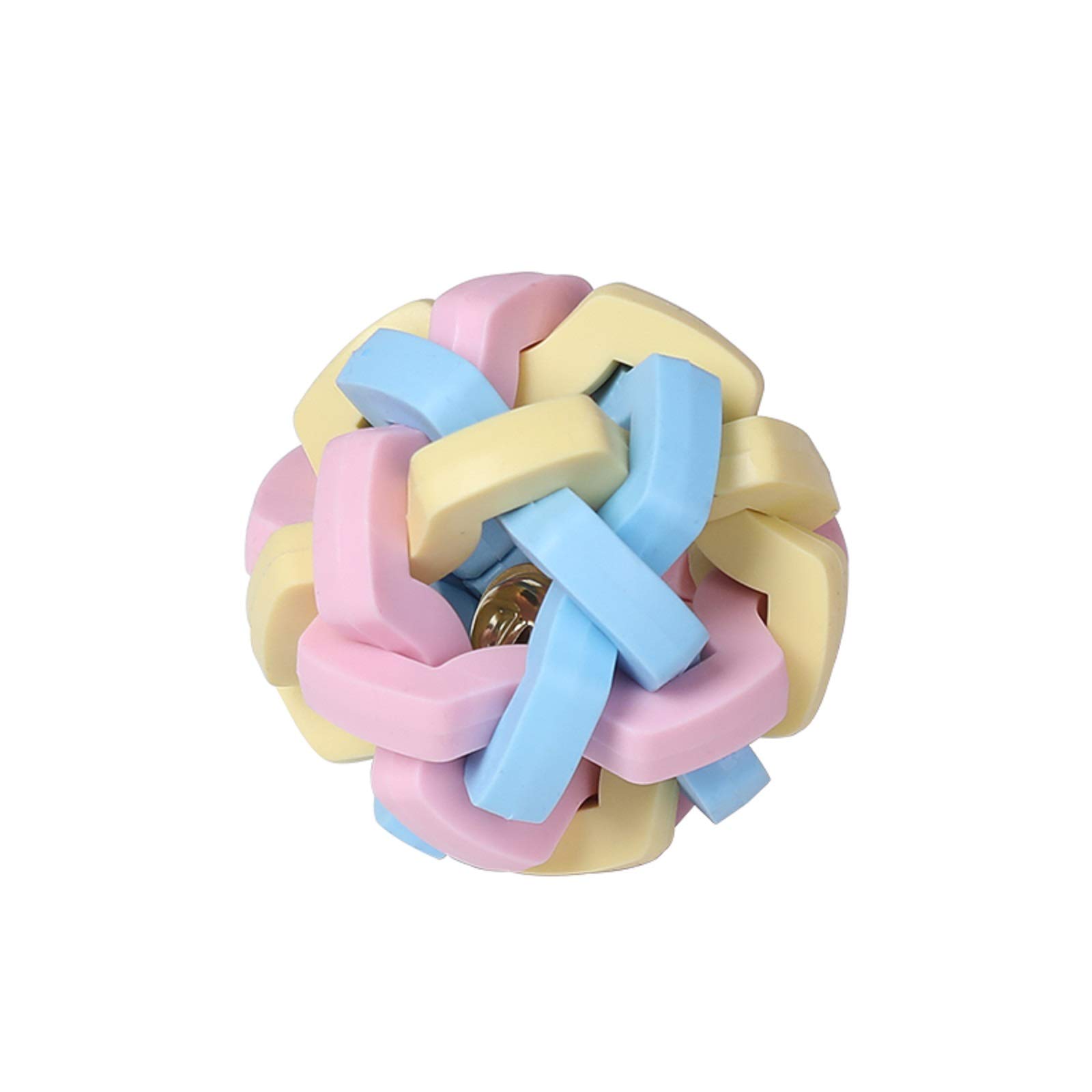 Fuerlun Interactive Pet Toys - Bell Inside Rubber Balls for Cats & Dogs | Durable Chew Toys for Small, Medium & Large Breeds | Teeth Cleaning & Teething Relief | Perfect for Indoor Play & Training Sessions
