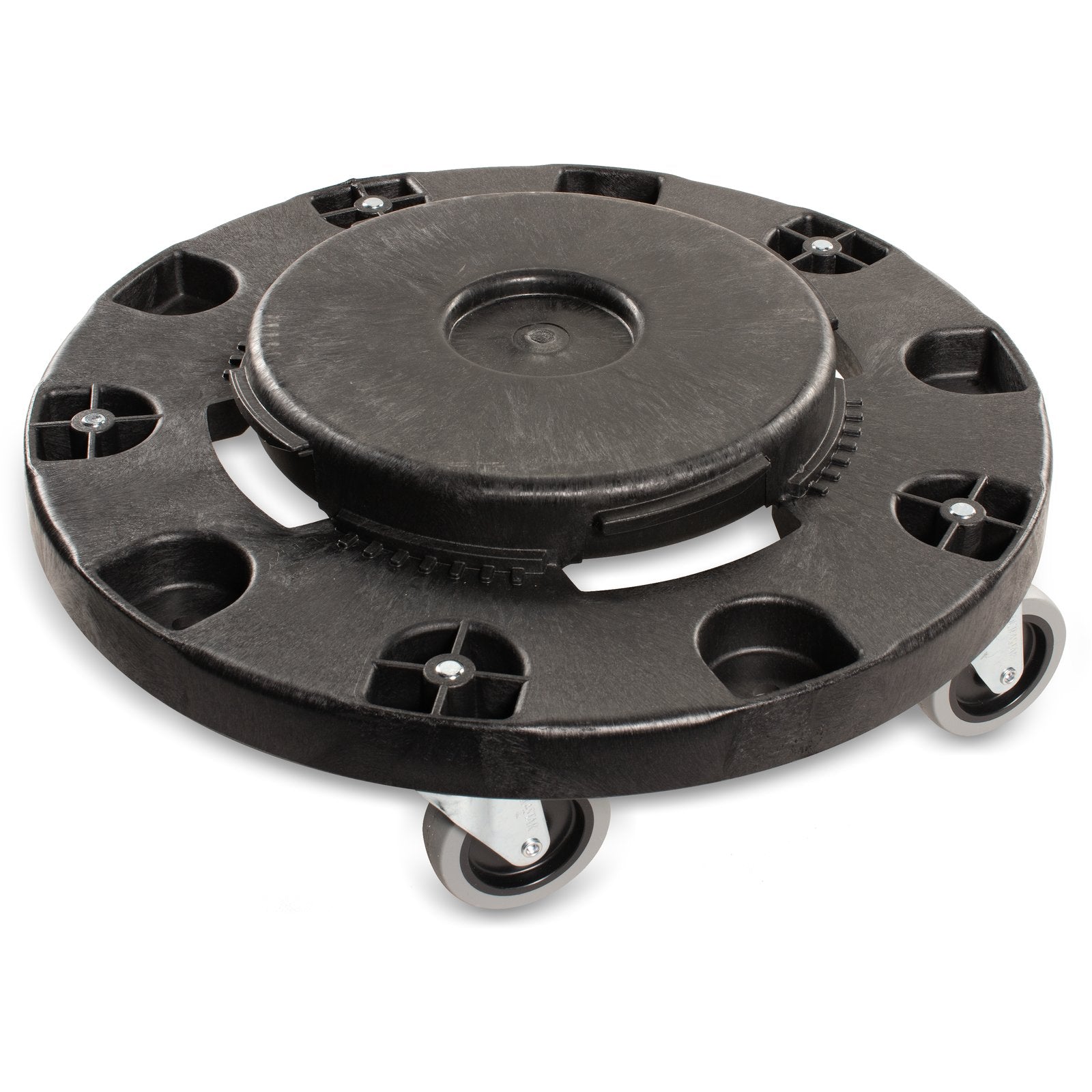 Round Waste Container Dolly with Wheels - Heavy Duty Trash Bin Mover for Recycling, Yard Waste, and Commercial Use (1 Pack) - Perfect for Home, Office, and Industrial Cleaning Scenarios