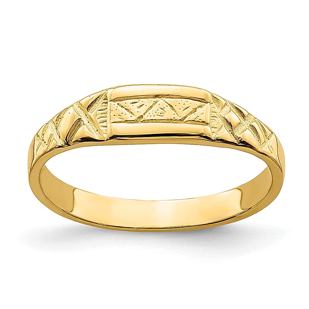 14K Yellow Gold Baby Triangle Ring - Dainty Minimalist Jewelry for Women, Perfect Gift for Her - Ideal for Everyday Wear, Special Occasions & Anniversary Gifts