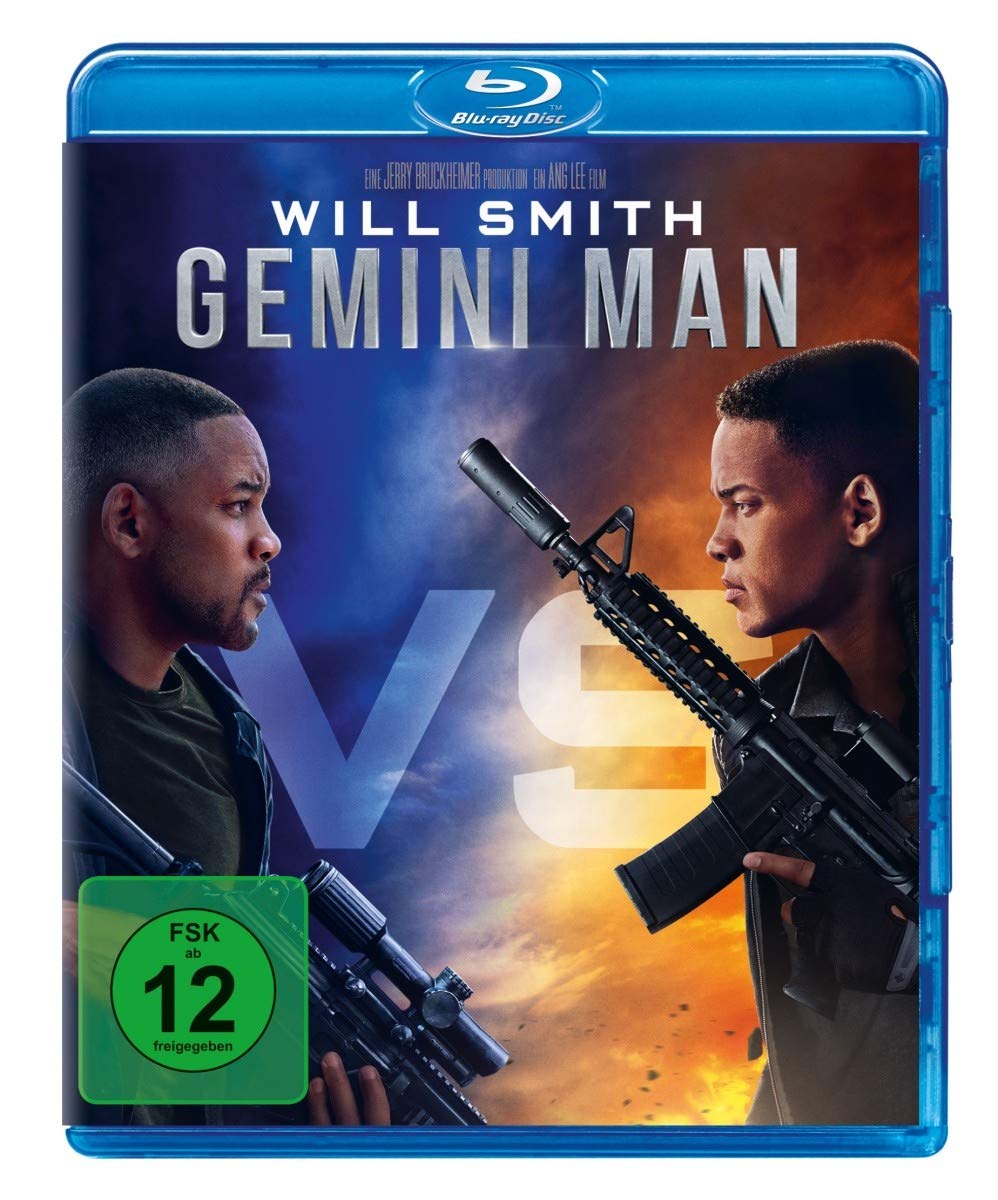 Gemini Man Blu-ray - 4K Ultra HD + Blu-ray + Digital Copy - Action Sci-Fi Movie Starring Will Smith - Perfect for Movie Nights & Sci-Fi Fans