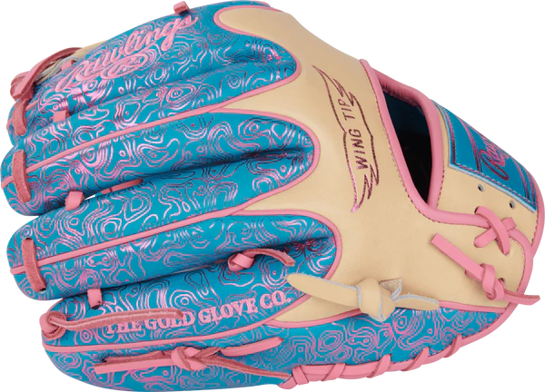 Rawlings Heart of the Hide PROR204W 2TEC Baseball Glove - 11.5 Inch Infield Glove for Adults, Premium Leather, Vibrant Color - Perfect for Baseball Practice, Games & Fielding Training