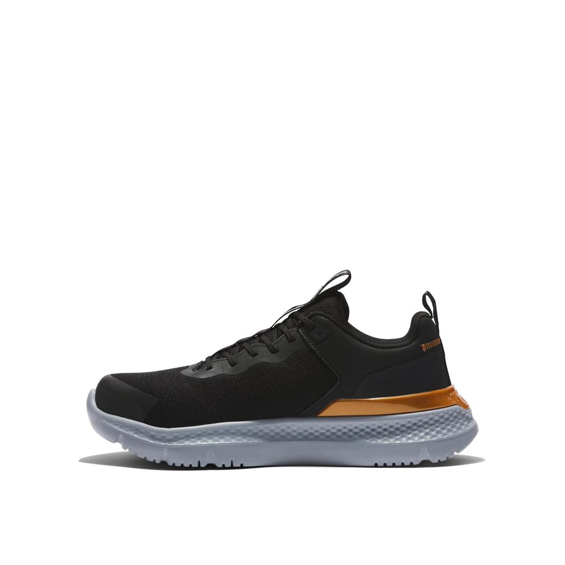 Setra Composite Toe Work Shoes for Men - Black & Grey Safety Boots with Slip Resistance | Ideal for Construction, Warehouse & Industrial Work