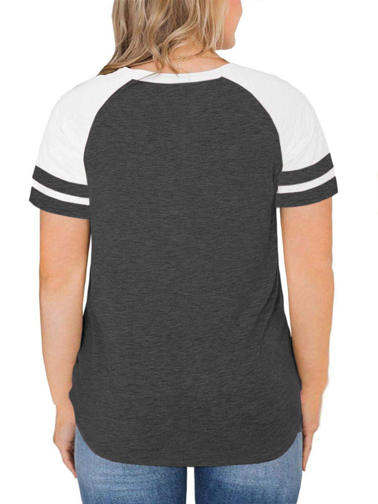 ROSRISS Women's Plus-Size Summer Casual Short Sleeve T-Shirts - Loose Fit Tunic Tops for Everyday Wear | Perfect for Beach, Shopping & Relaxing Outfits