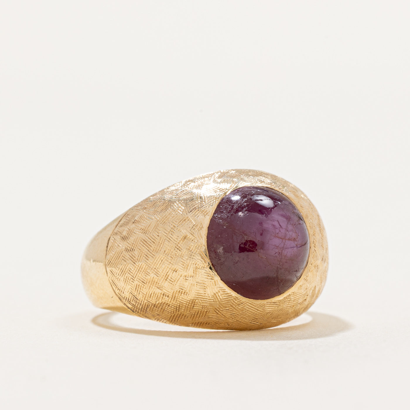 5.00ct Natural Star Ruby Cabochon Ring - Size 6.75 | Vintage Inspired Birthstone Jewelry for Women | Perfect for Anniversary Gifts, Birthday Presents & Special Occasions