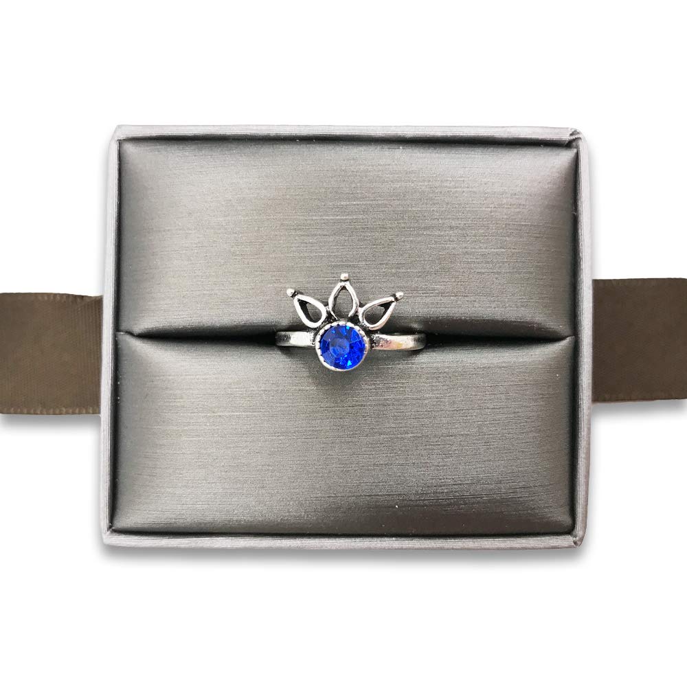 Deluxe Seal-Grey Elegant Ribbon Pre-Wrapped Ring Jewelry Box - Premium Gift Box for Engagement Rings, Wedding Bands & Jewelry Storage - Perfect for Proposals, Anniversaries & Special Occasions