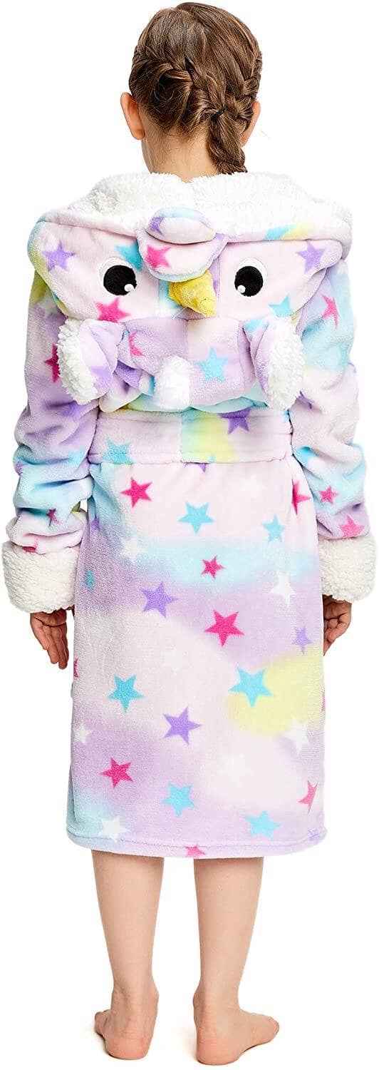 Soft & Cozy Princess Unicorn Bathrobe for Kids - Fast Priority Shipping - Perfect for Birthday Gifts, Spa Days & Bedtime Comfort