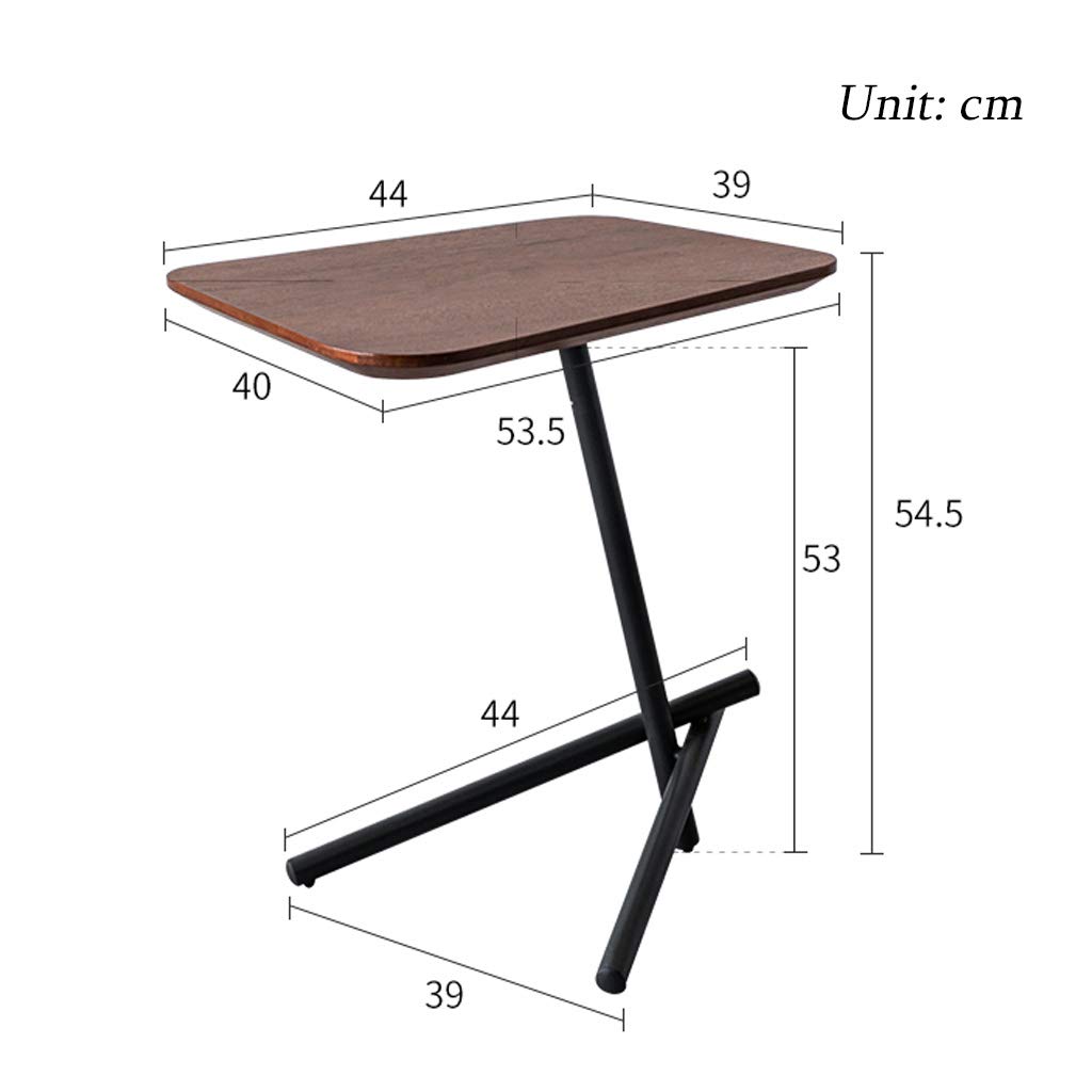 Nordic Style End Table, Side Table, Corner Coffee Table - Simple Modern Bedside Table & Laptop Desk for Balcony, Bedroom, Office - Sturdy Metal Base & Easy to Clean Surface - Perfect for Small Spaces, Reading Nooks & Home Decor