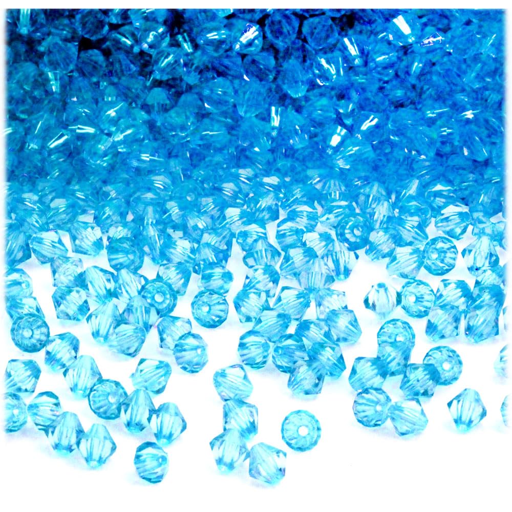 200-Piece 4mm Purple Faceted Acrylic Bicone Beads for Jewelry Making, DIY Crafts, and Scrapbooking – The Crafts Outlet