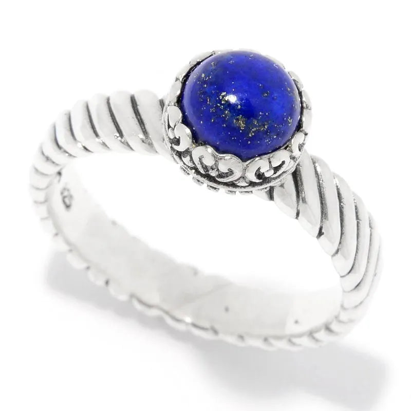Lapis Lazuli Comet Ring - Handmade Sterling Silver Blue Stone Jewelry for Women - Perfect for Boho Chic, Spiritual Healing & Everyday Elegance