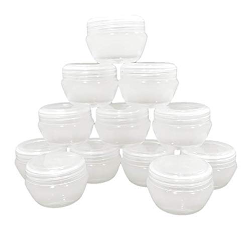 Premium 30g Unbreakable Acrylic Cosmetic Jars - 6 Pack Transparent Plastic Containers for Creams, Lip Balm, Body Butter & Essential Oils | Travel-Friendly Makeup Storage & DIY Beauty Organizer