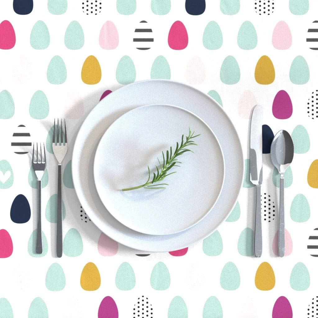 Custom Printed Cotton Sateen Tablecloth 90