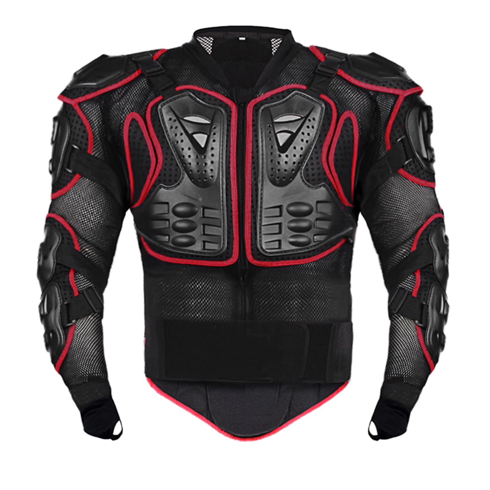 Motorcycle Armor Jacket with Spine & Chest Protection - Motocross & MTB Riding Gear for Off-Road Safety