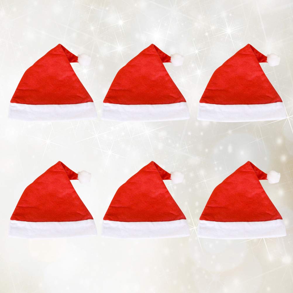 12 Pack Novelty Christmas Santa Hats for Kids - Long Red Santa Hat with White Fur Trim, Bulk Holiday Party Hats for Christmas Celebrations, School Plays, Family Gatherings & Festive Photo Shoots