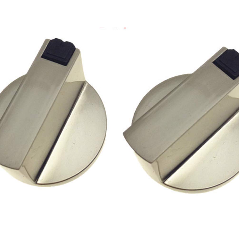 **Hemoton 2-Pack Zinc Alloy Gas Stove Knobs - Durable Oven Control Knobs for Gas Cooktops, Stove Burners & Kitchen Appliances - Perfect for Replacement & Home Cooking**