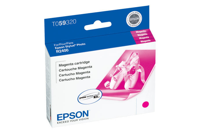 Epson T059320 R2400 Magenta Ink Cartridge - High-Quality Replacement for Photo Printing & Graphic Design