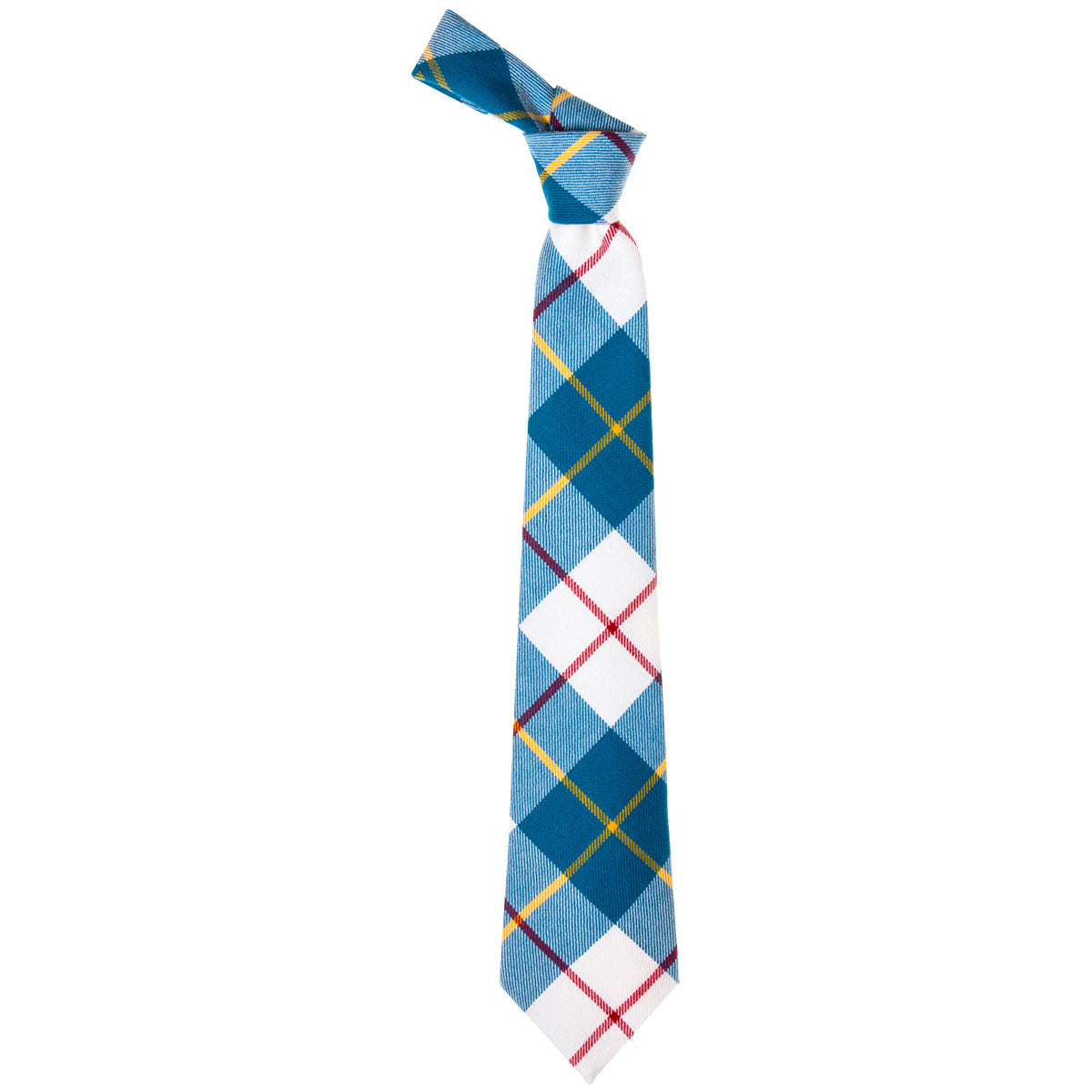 MacRae of Conchra Modern Tartan Tie - Premium Scottish Wool Necktie for Men | Formal Wear & Business Attire | Wedding, Office & Special Occasion Accessory