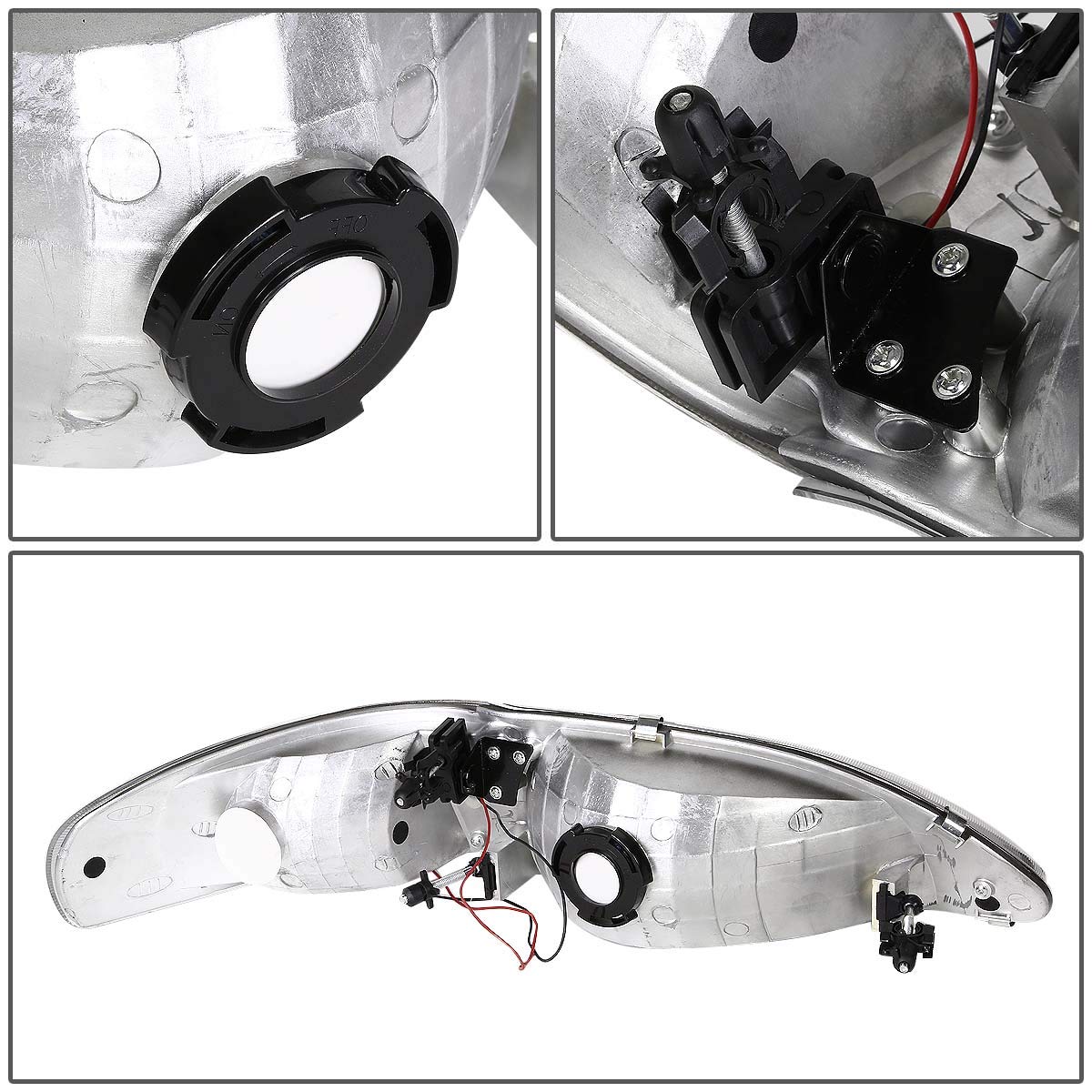 DNA MOTORING LED DRL Front Bumper Headlights - Replacement Daytime Running Lights for Cars & Trucks - Upgrade Your Vehicle's Style & Safety for Day & Night Driving