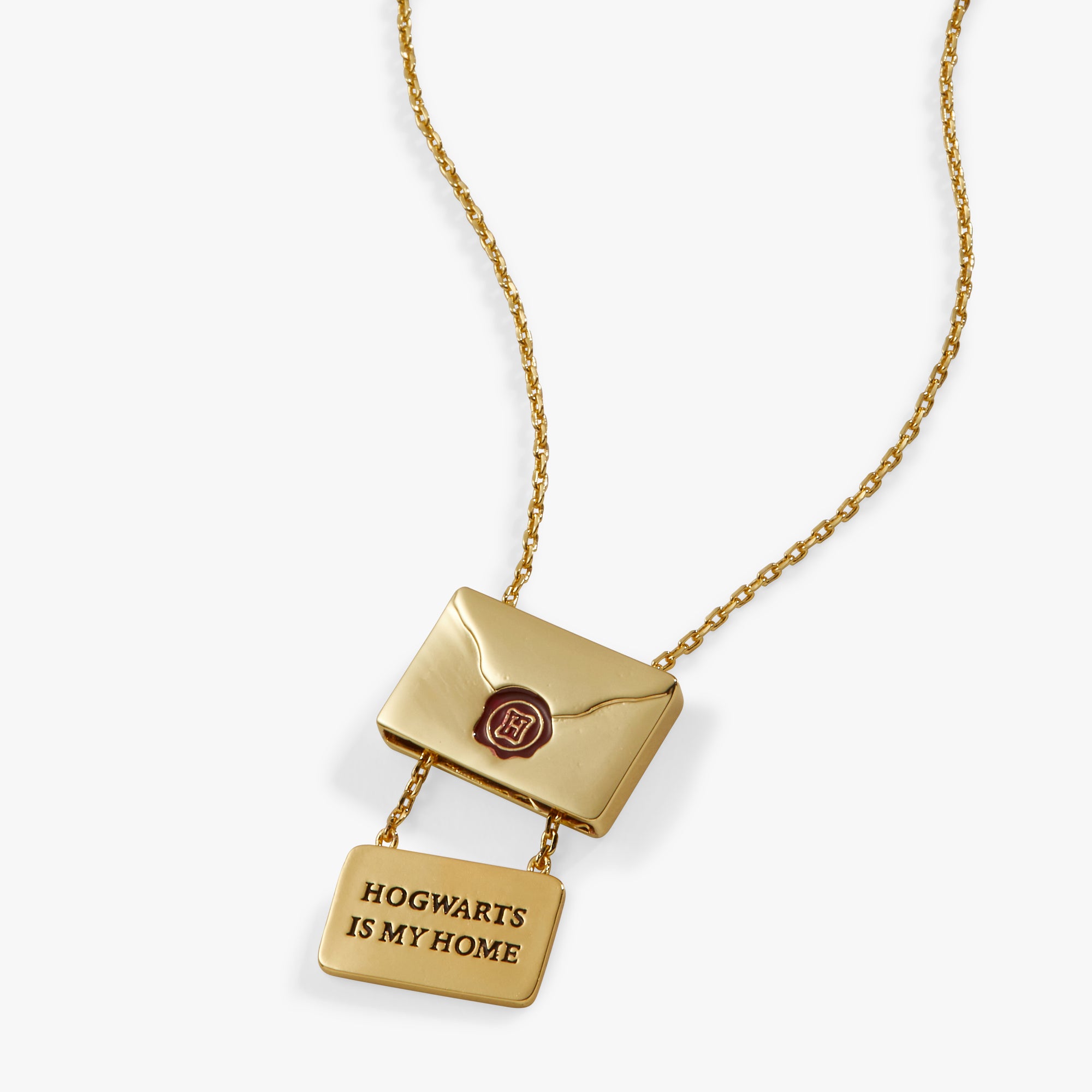 Harry Potter™ Acceptance Letter Necklace - Hogwarts Letter Replica Jewelry - Perfect for Cosplay, Halloween Costume & Wizarding World Gifts