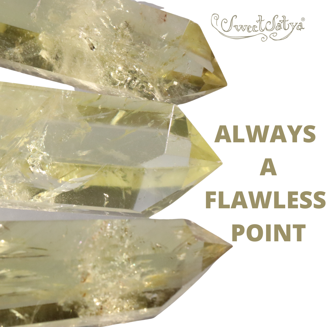 SweetSatya Lemon Quartz Necklace for Women - Elegant Healing Crystal Jewelry for Positive Energy & Chakra Balance - Perfect for Meditation, Yoga & Spiritual Gifts