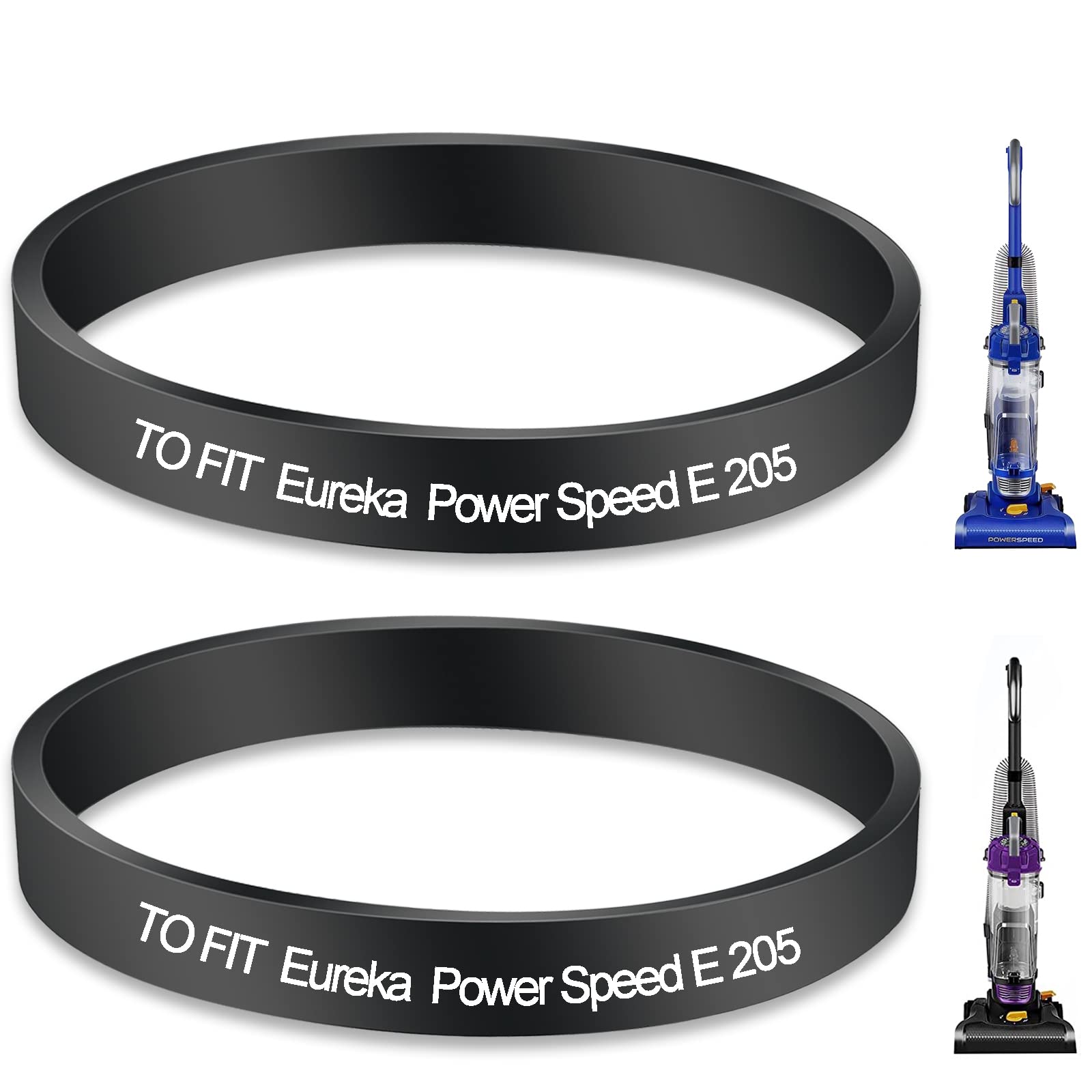 Eureka Power Speed Vacuum Belt Replacement Part E0205 - Compatible with Models NEU180, NEU180B, NEU182, NEU182A, NEU182B, NEU186, NEU188 - Durable Vacuum Cleaner Belt for Efficient Cleaning Performance