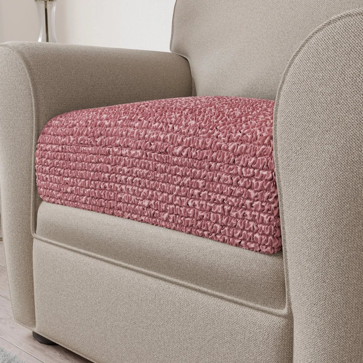 Premium Microfiber Seat Cushion Cover - Soft & Durable Sofa Chair Protector - Perfect for Living Room, Office, or Car Use