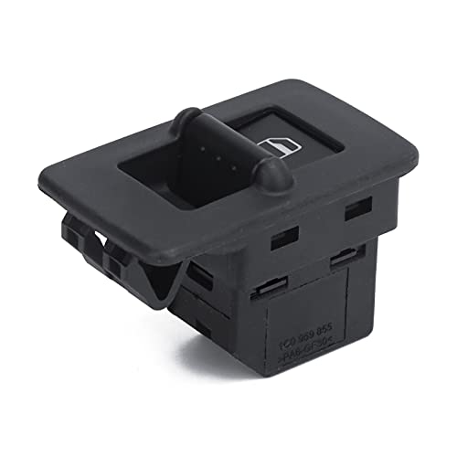 Akozon 1C0959527A Car Passenger Side Window Switch Replacement for GLS TDI/S/SE 1998-2010 - Compatible with Volkswagen, Audi, Seat Models - Easy DIY Installation for Smooth Window Operation