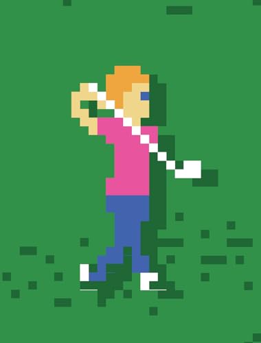 Green 8-bit Birdie