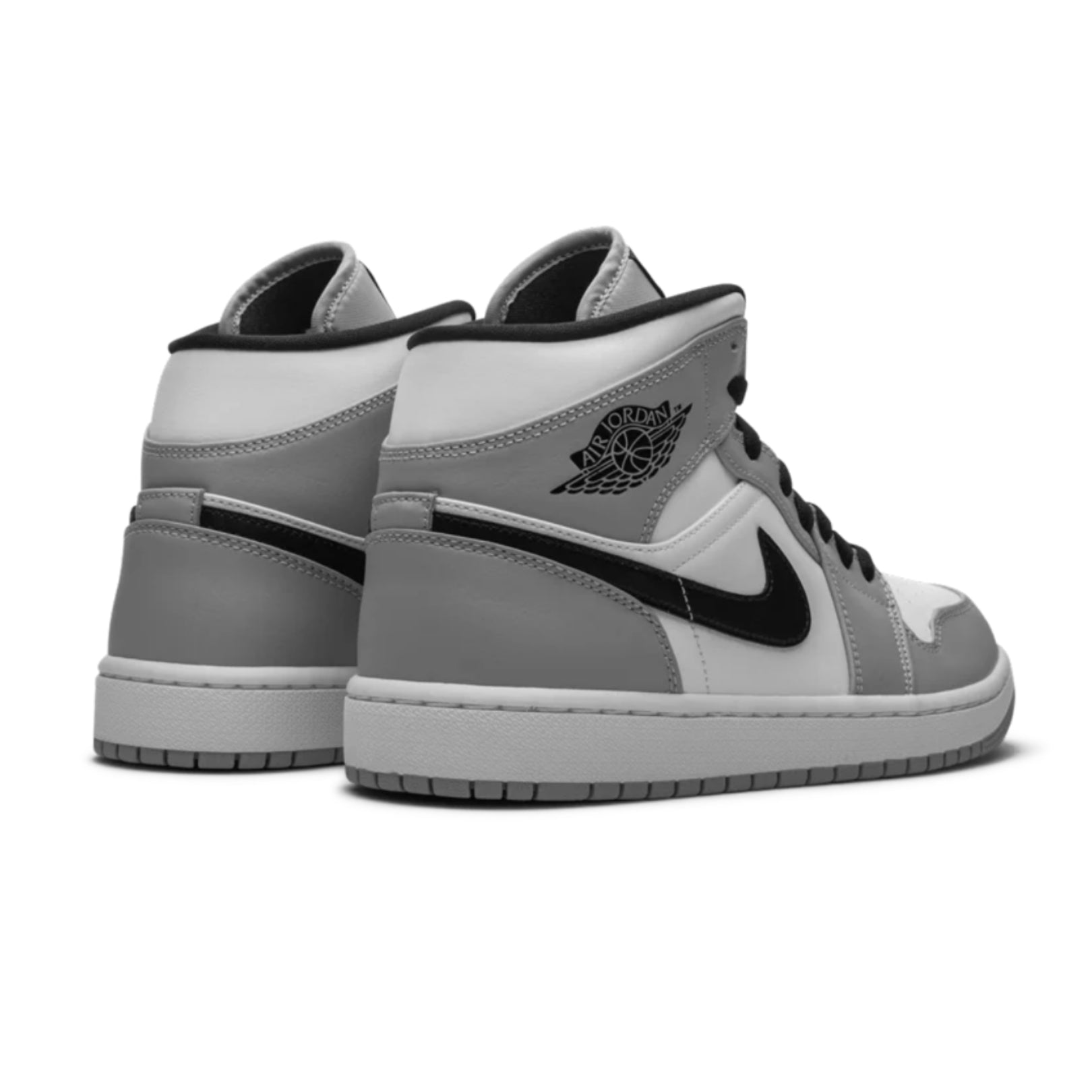 Air Jordan 1 Mid Light Smoke Grey - Men's Basketball Shoes for Casual Wear & Street Style | Perfect for Sneakerheads, Gym, and Everyday Fashion