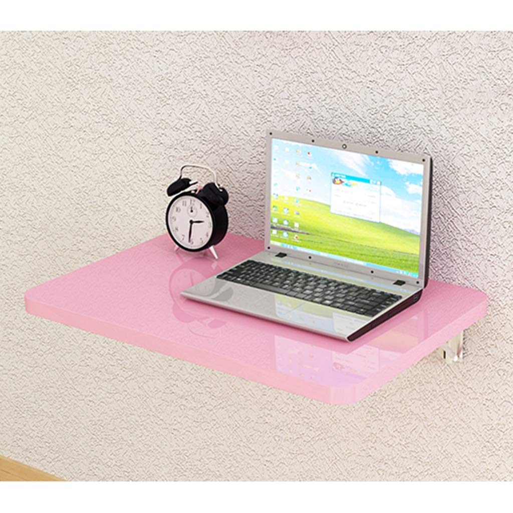Space Saving Wall-Mounted Drop-Leaf Table - Solid Wood Folding Shelf & Laptop Desk for Small Spaces | Perfect for Study, Bedroom, Bathroom, Balcony & Home Office Organization