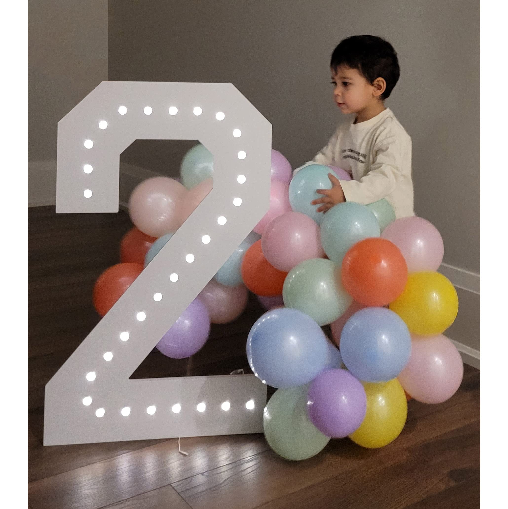 Battery Powered Marquee Letters - Light Up Alphabet & Numbers with LED Lights for Home Decor, Wedding, Party, and Events (Letter A)