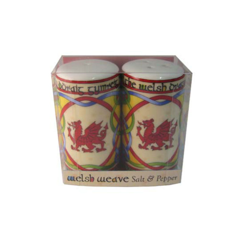 Welsh Dragon Salt and Pepper Shaker Set - Premium Ceramic Spice Dispenser for Kitchen, Dining Table, and Home Decor - Perfect Gift for Welsh Heritage Enthusiasts