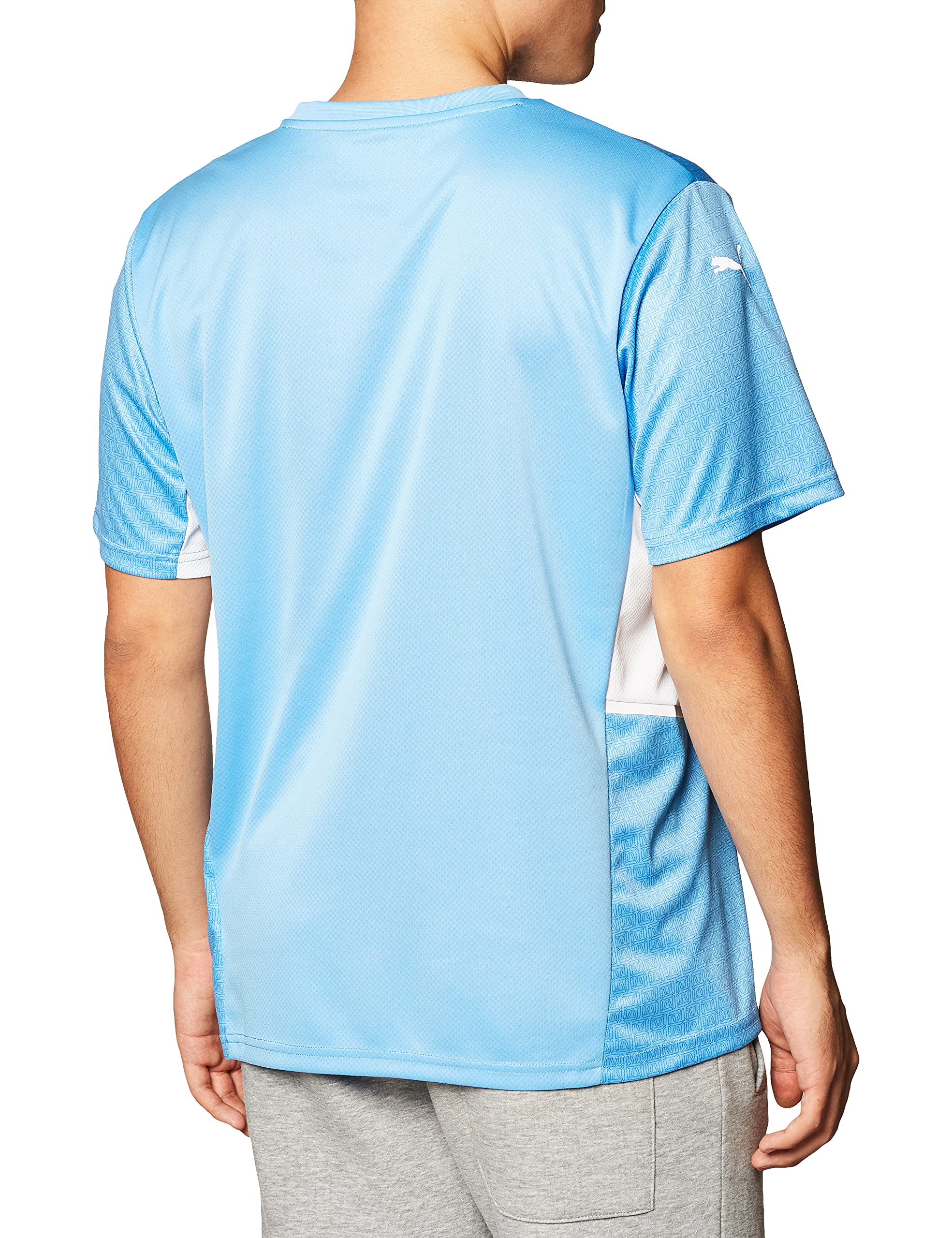 Puma Men's Manchester City FC Home Jersey Replica - Official Sponsor Logo, Team Light Blue, XX-Large - Perfect for Matchdays & Fan Collections