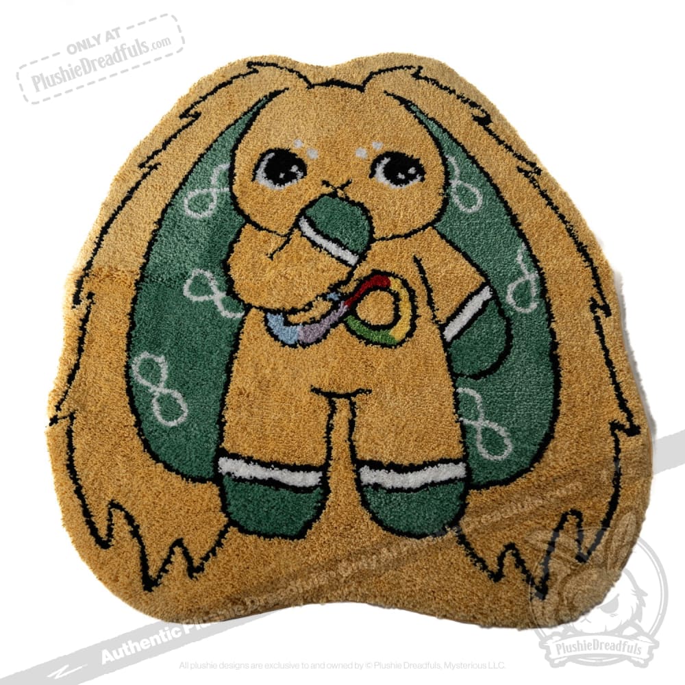 Soft Autism Sensory Rabbit Rug for Kids - Calming Textured Play Mat for Sensory Rooms, Therapy, and Home Decor